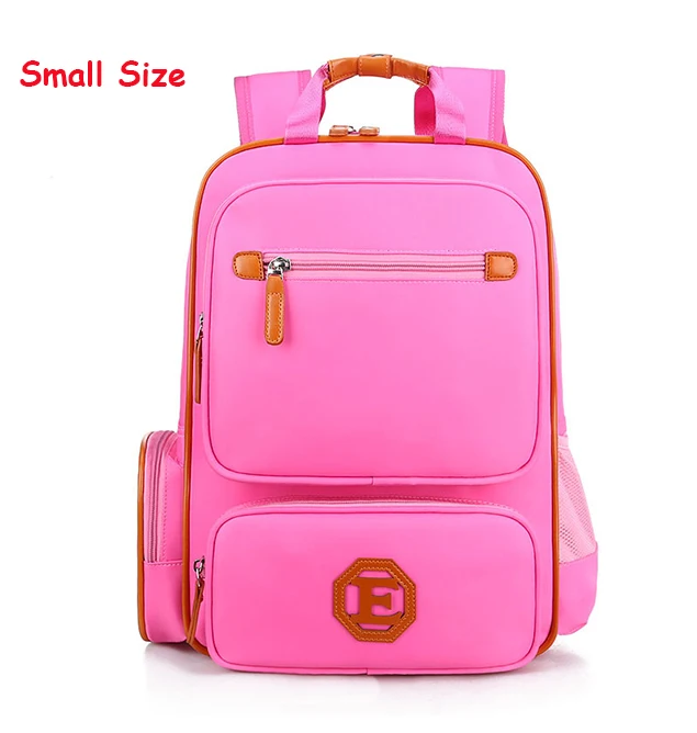 Школьные сумки для мальчиков и девочек высококачественные рюкзаки 2 размера детский ортопедический рюкзак mochila infantil bolsas начальной школы - Цвет: Small Pink