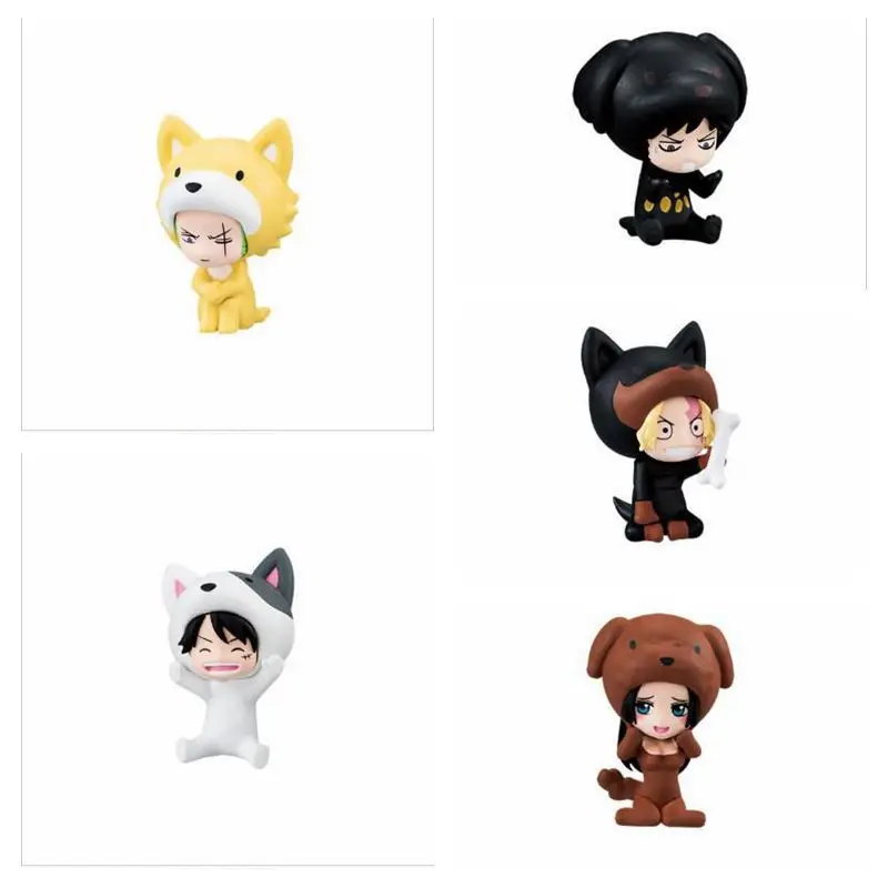 Бесплатная доставка милые мини one piece Аниме Луффи Зоро Сабо Law Hancock Dog Head Ver. В