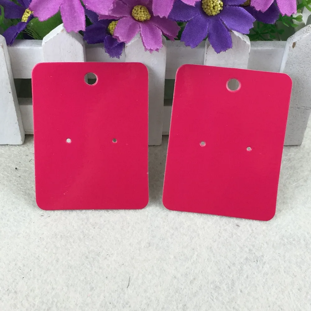 200pcs 6.5*5cm Fashion Paper Cards Earring/Jewelry Ear Studs Display Card Blank Earring Hang price Tags | Украшения и аксессуары