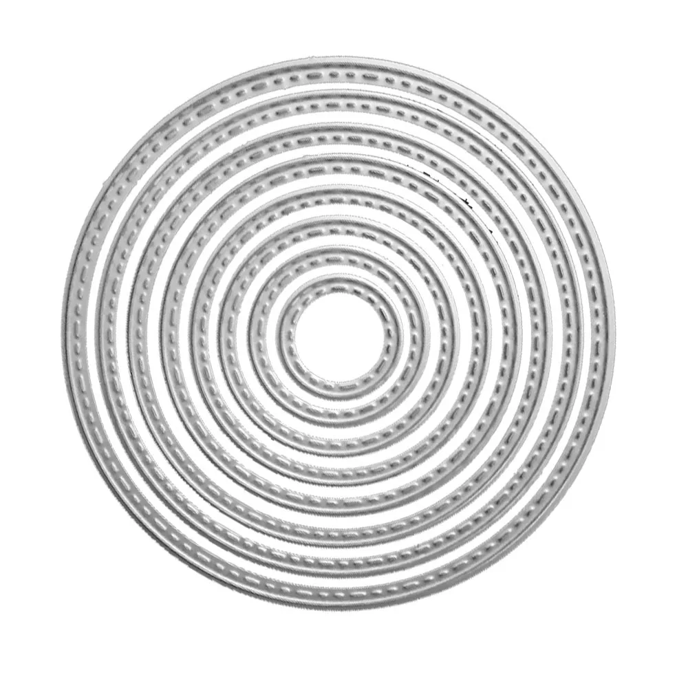 

SEASENXI Circle Metal Cutting Dies For Scrapbooking Stencils DIY Album Cards Decoration Embossing Folder Die Cuts Mold Tool New