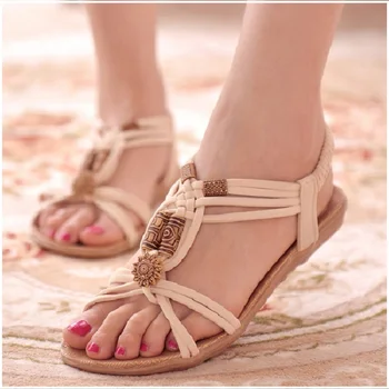 

Women Sandals Shoes 2019 New Beach Ladies Shoes Women Spring Summer shoes Woman Flip Flops Fashion Gladiator flat sandles
