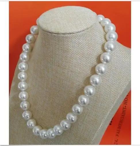 

gorgeous AAA 10-11mm freshwater round white pearl necklace 18inch 925silver