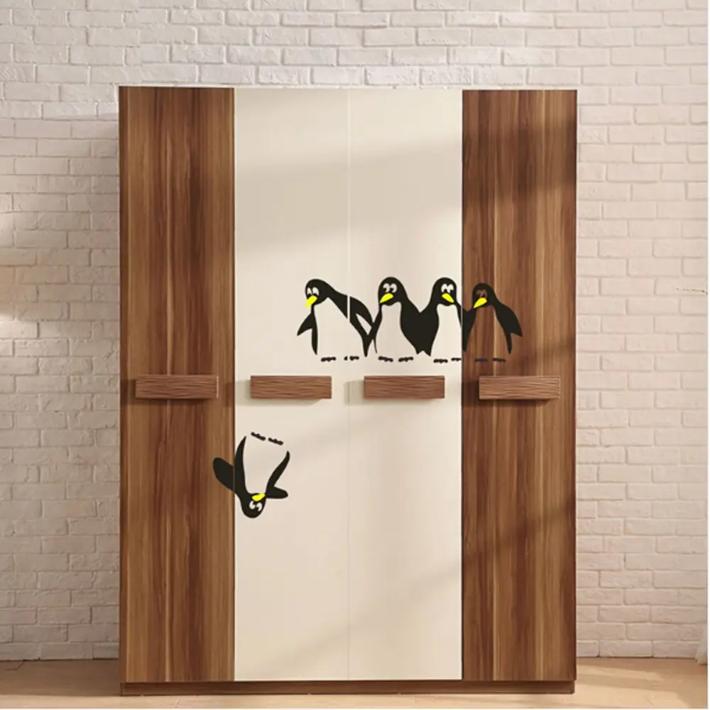 1PC Funny Penguin Kitchen Fridge Sticker DIY Decals Dining Room Kitchen Decorative Wall Stickers Home 1PC Funny Penguin Kitchen Fridge Sticker DIY Decals Dining Room Kitchen Decorative Wall Stickers Home