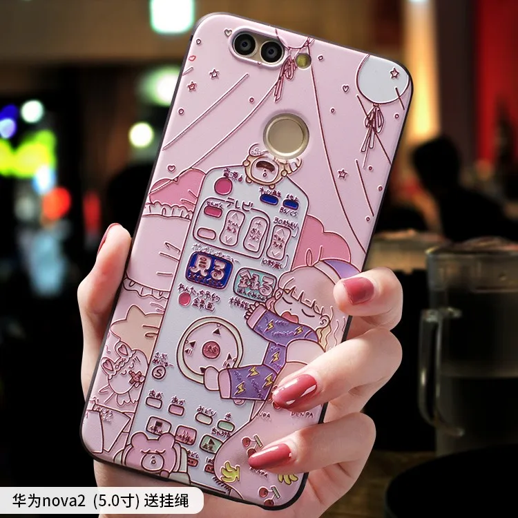 

The Grand Budapest Hotel small sleep Pink embossed Relief case For Huawei nova 2 plus nova2plus, nova 2 2s, nova2 nova2s case