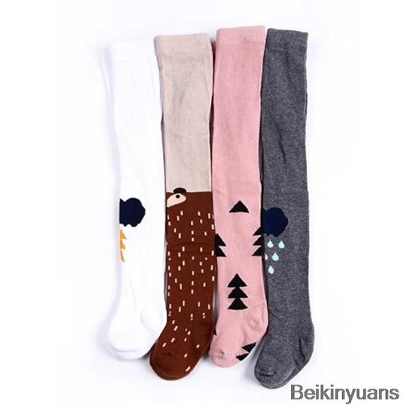 

Children's Cloud Raindrops Small Tree Cotton Pantyhose Tights Kawaii Boys and Girls Tights Soft Cotton Baby Children's Pantyhose