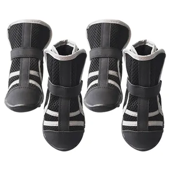 

Dog shoes 4 Pcs Outdoor Pet Shoes for Large Dogs Summer Anti Slip Breathable Tied Shoe Paw Protectors Supplies Puppy Shoes