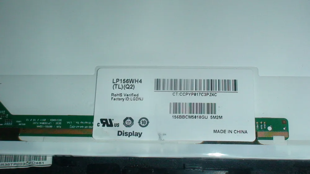 

LP156WH4 (TL)(Q2) LP156WH4 TLQ2 Matrix for Laptop Screen LCD Display Panel 1366*768 40pins Original
