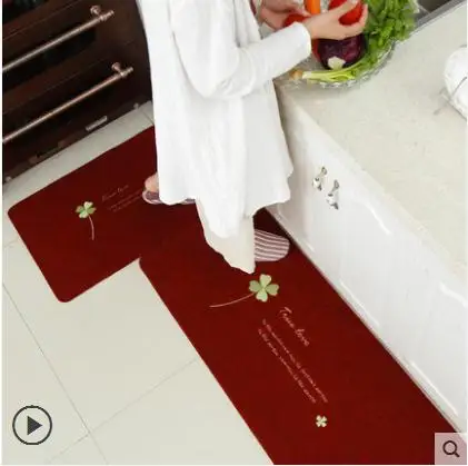 

2 pieces of carper Simple Kitchen Mat Home Decor Entrance Doormat Anti-Slip Bathroom Carpet Sliding Door/Wardrobe Area Rug