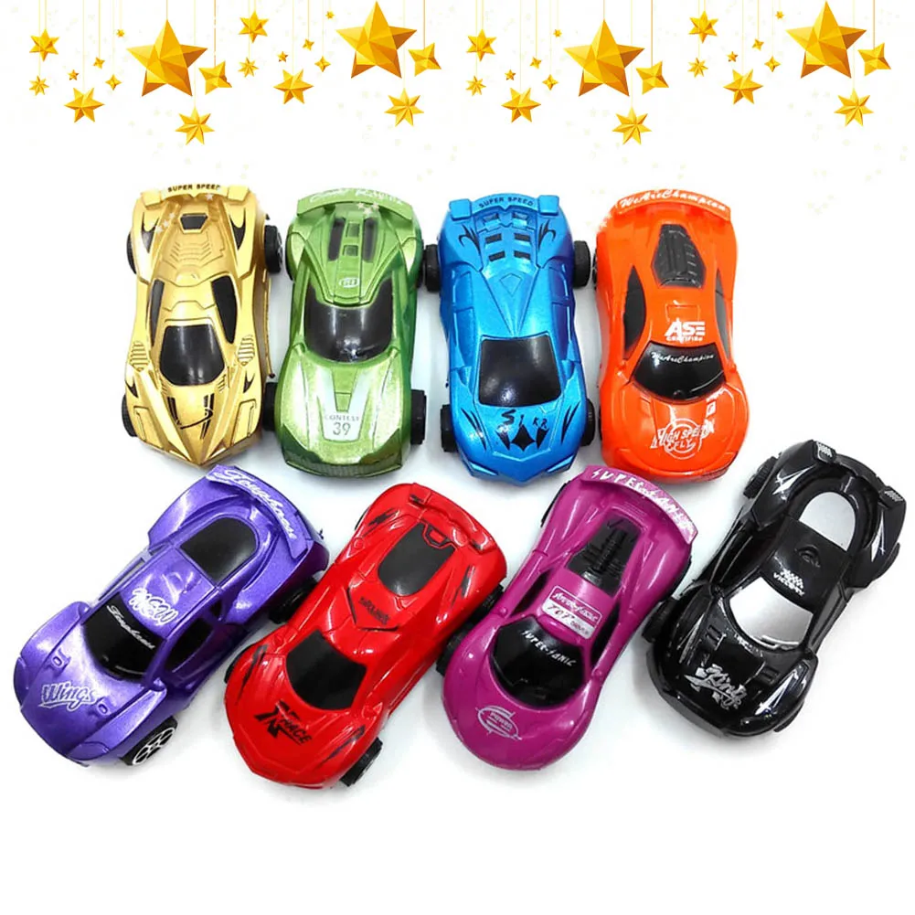 

Mini Pull Back Simulation Car Toy Plastic Cartoon Cute Kids Car Model Toy`Kids Gifts Random Color