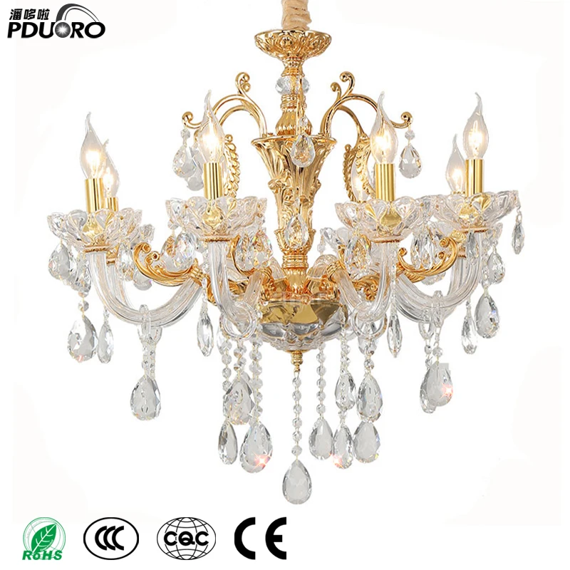 

Modern Crystal Chandeliers Home Lighting lustres de cristal Decoration Luxury Candle Chandelier Pendants Living room Lamp