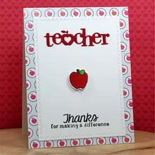 GJCrafts Letters Metal Cutting Dies for Dies Scrapbooking Album Stencils Decorative Embossing Teacher Words Card Metal Dies GJCrafts Letters Metal Cutting Dies for Dies Scrapbooking Album Stencils Decorative Embossing Teacher Words Card Metal Dies