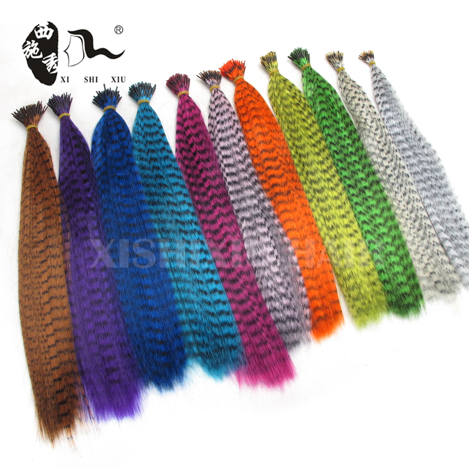 100Pcs/lot Feather Hair Extension with Beads Pliers Wholesale Loop