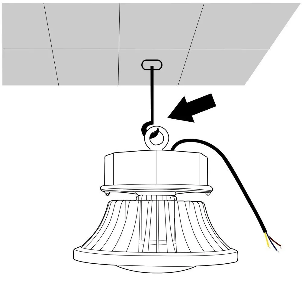 LED 150W UFO LED High Bay Lighting, 300W HPSMH Bulbs Equivalent, 15000lm,Waterproof,Daylight White,6000K,120D,Super Bright Commercial Lighting,LED High Bay Lights (7)