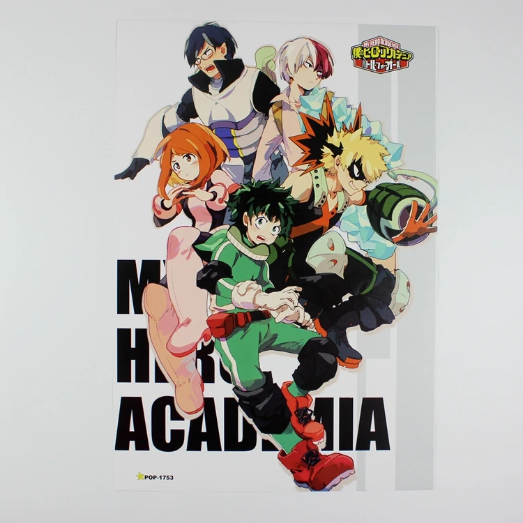 8 шт./компл. Boku no hero academia постеры My Hero Academia аниме фигурки тисненый рисунок