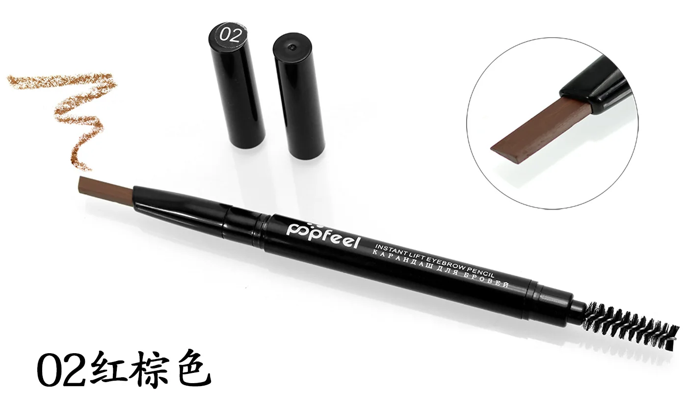 Двухконцевые автоматические карандаши для бровей водостойкие стойкие коричневые пигменты для бровей Тату макияж карандаш для бровей Косметика