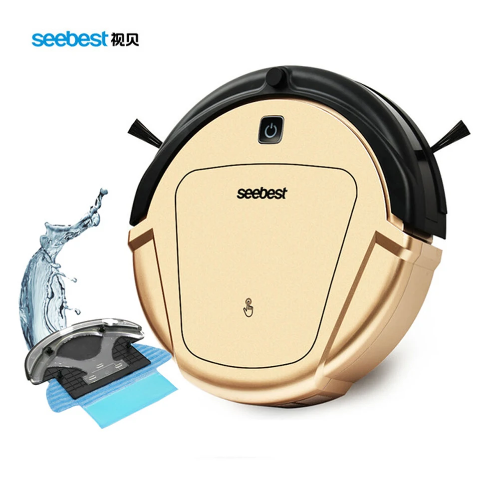 Робот пылесос Seebest D750 для сухой и влажной уборки с резервуаром воды GPS