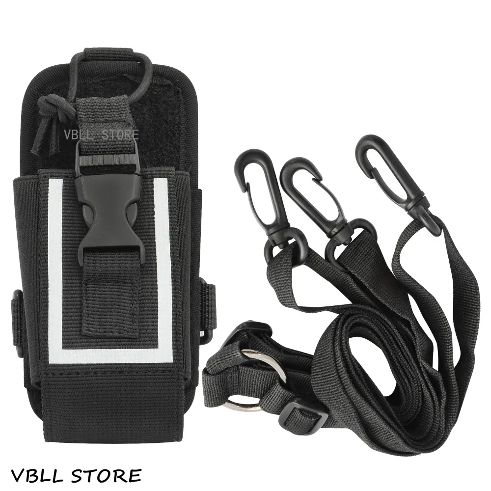 Portable Radio Nylon Universal Pouch Shoulder Strap Belt Case Bag For Baofeng Puxing Walkie Talkie Accessories msc 20b nylon pouch bag walkie talkie carry case for baofeng uv5r uv82 bf888s uv 9r plus tyt mototrola ham two way radio