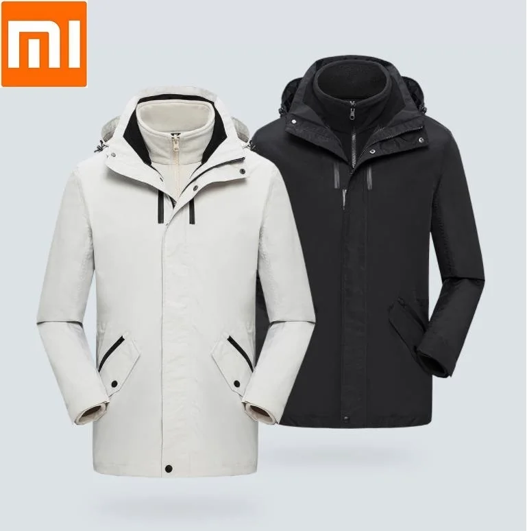 Online Xiaomi ULEEMARK chaqueta de viaje de longitud media extraíble multifuncional almacenamiento a prueba de viento y impermeable abrigo de escalada al aire libre 11