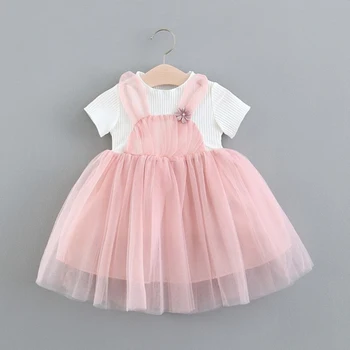

Rabbit Ear Birthday Dress Party Dresses For Girl Toddler Kids Baptism Gown Casual Tutu Outfits 0-4T Baby Girls Clothes