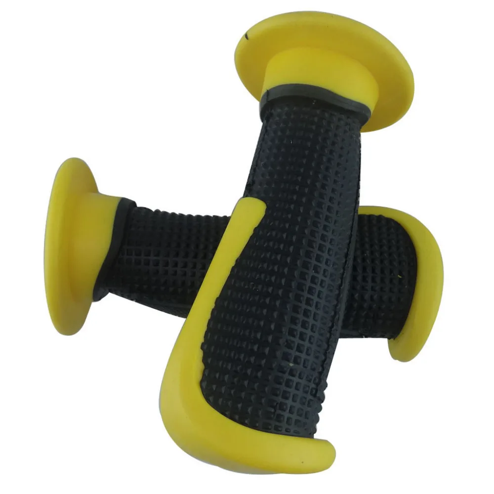 Genuine TDPRO Motorcycle yellow Hand Grips Throttle Handlebar Grips 7/8