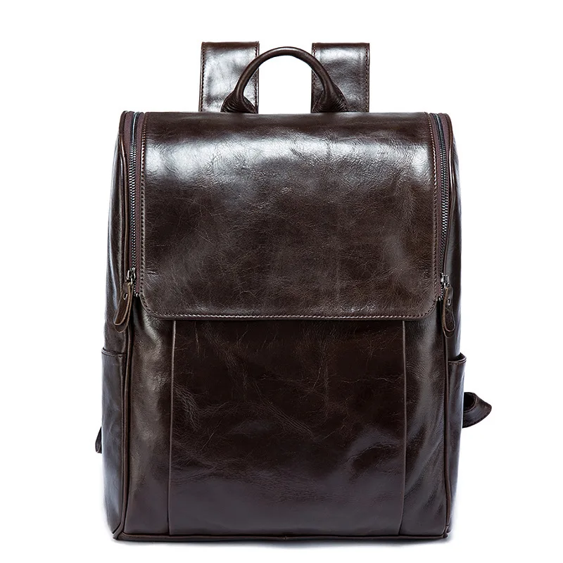 

Amasie Men Backpack Leather Male Functional bags Men Bag School Bags For Teenager GET0053