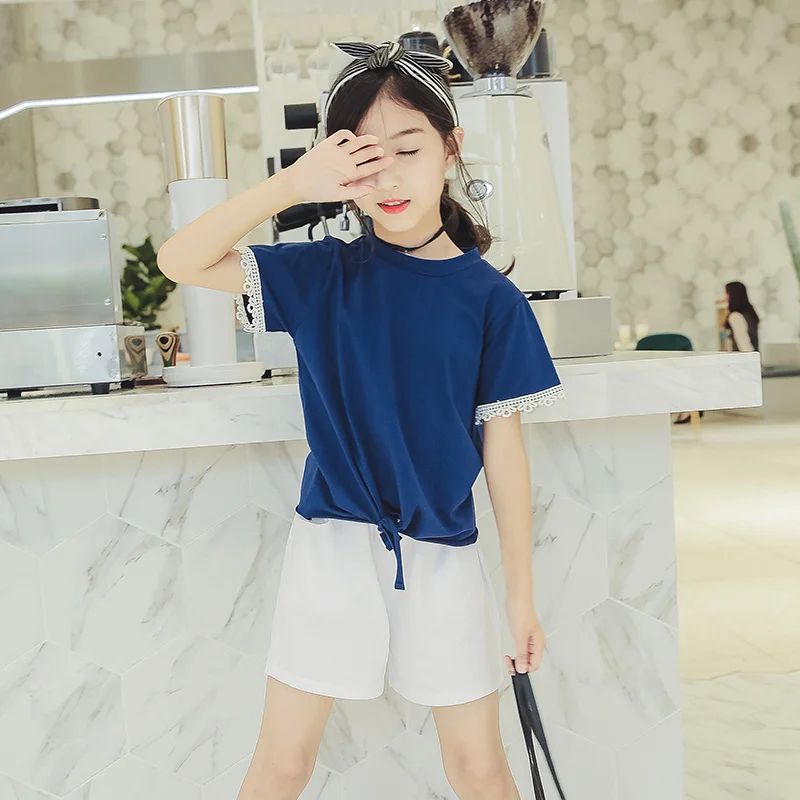 

Baby Girls Outfit Birthday Boutique Clothing Set 2019 Toddler Girl Clothes Summer T Shirts + Shorts 2pc Summer Tracksuit 7 10 12
