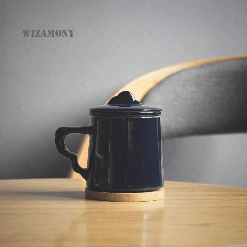 1 шт. Рекламные Керамические чашки WIZAMONY креативные кружки с фильтром чайный набор