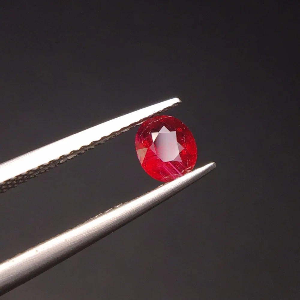 

CQT Certificated 0.56ct No Indication Unheat Faceted Natural Red Ruby Gems Loose Gemstones Rubi Loose Stones