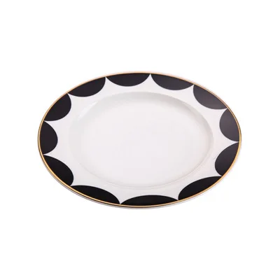 Европейский ресторан S tea k Plate послеобеденный чай закуска тарелка керамическая