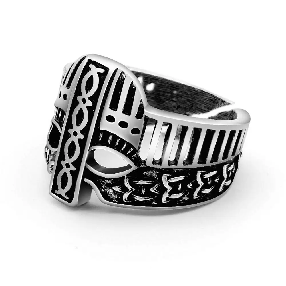 

Vintage Men's Rings Helmet Ring HandmadeKnot Norse Viking Scandinavian Jewelry