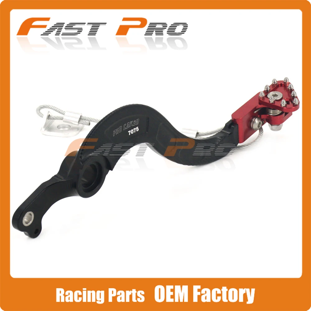

CNC Billet Flexable MX Rear Foot Brake Pedal For CRF450R CRF 450R 02-15 CRF250R 10-14 Motorcycle Dirt Bike Motocross Off Road