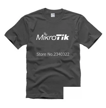 Одноцветная Мужская и женская футболка mikrotik с коротким рукавом беспроводная ISP