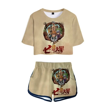 

The latest 2019 3D T-shirt summer sexy casual Naruto print women's high quality sexy Naruto 3D T-shirt + shorts two-piece xs-xxl