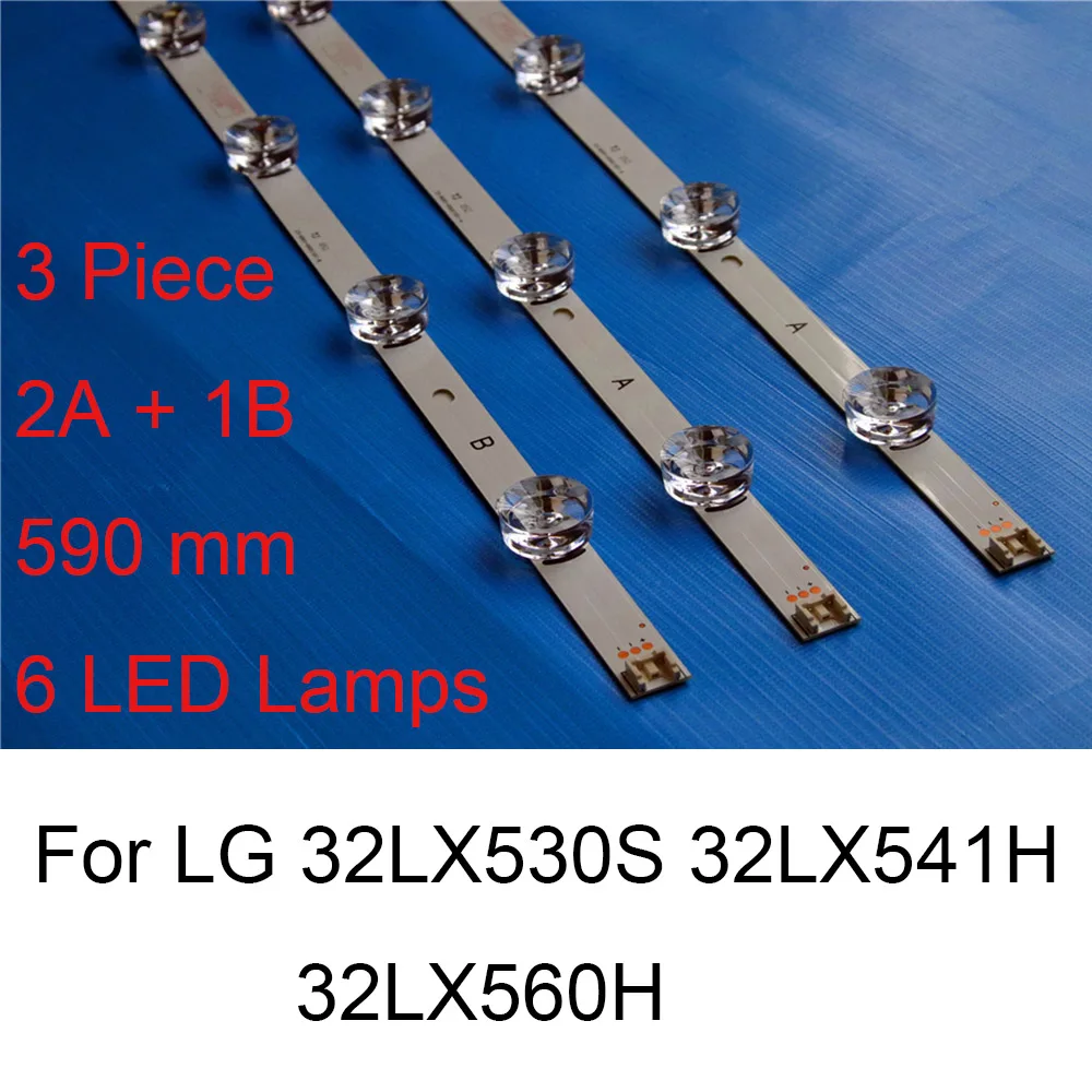 

590mm 6 Lamps Brand New LED Backlight Strip For LG 32LX560H 32LX530S 32LX541H TV Repair LED Backlight Strips A B Bars Original