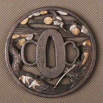 

New Style Metal Craft Alloy Tsuba Hand Guard for Japanese Samurai Sword Katana or Wakizashi Nice Sword Fitting HJ105