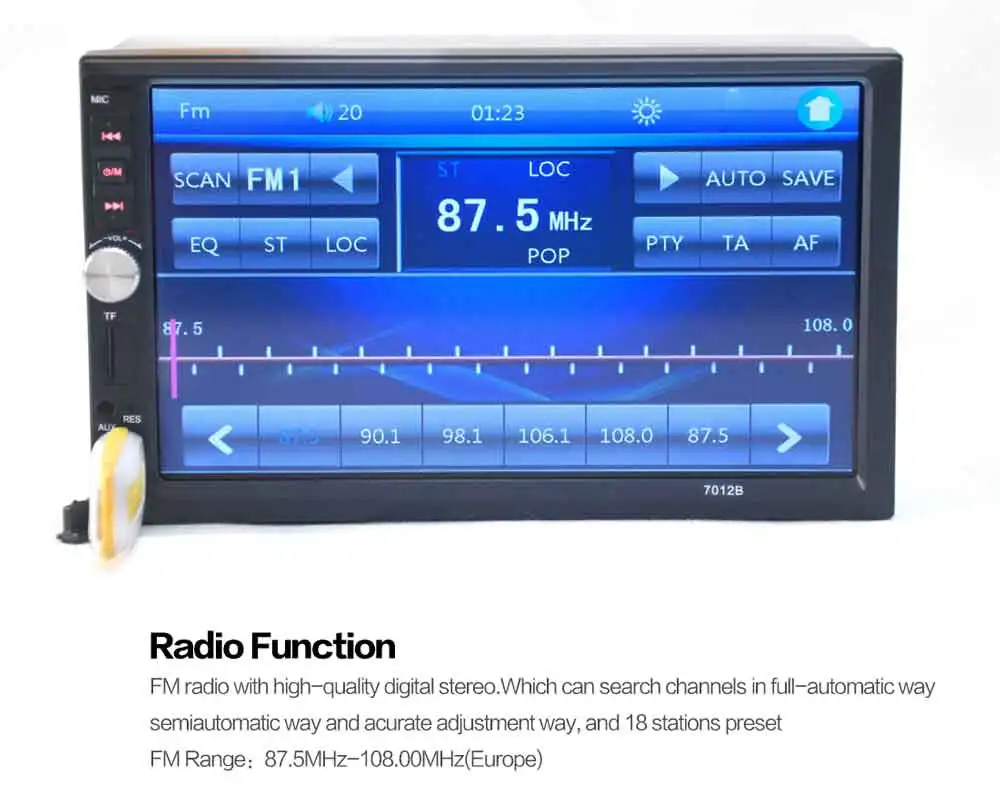 teypleri Belakang Player AUX SD 2din Oto 7 BYNCG Kelebihan Kamera Bluetooth Autoradio Mobil JPEG, 12 FM MP5 Stereo Auto USB WMA, Audio inch V MMC dengan Berbelanja MP4 11 teypleri Belakang Player AUX 11