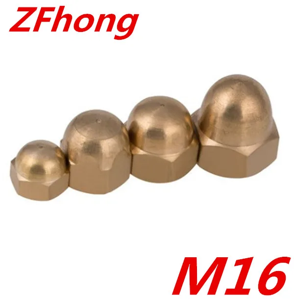 2pcs DIN1587 Acorn Nuts M16 Copper Bronze Brass Cap Nut Acorn Dome Head