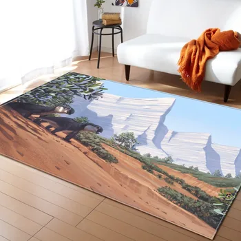 

3D Jurassic Dinosaur Rug Living Room Carpet Boys Room Decoration Mat Anti-slip Soft Bedroom Carpets Baby Crawling Area Rugs