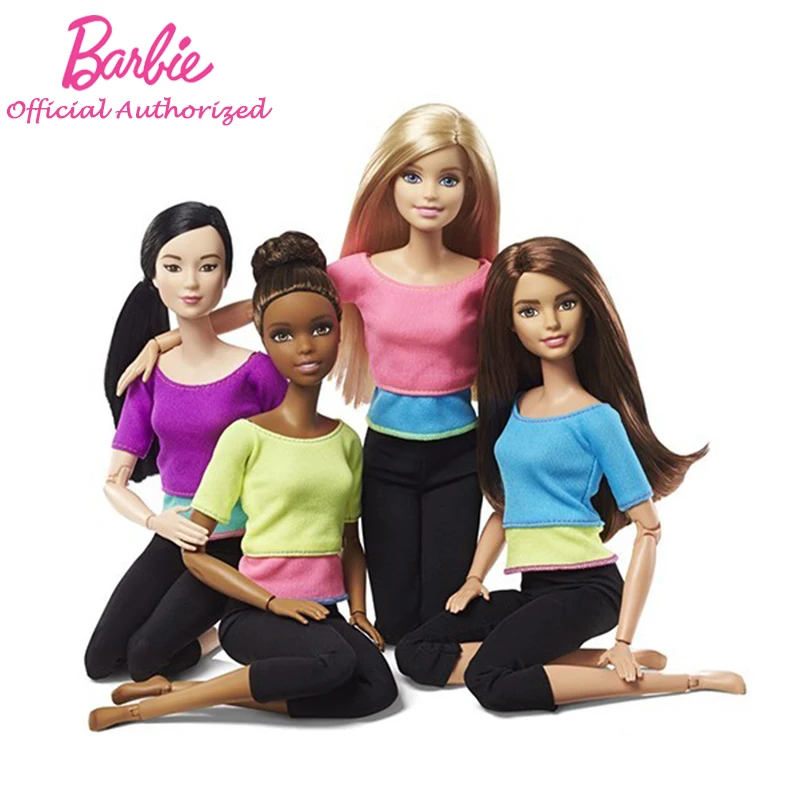 Барби авторизоваться бренд 7 Стильная обувь игрушки модные Куклы Йога Модель Игрушки для маленьких девочек подарок на день рождения Barbie Girl Boneca модель DHL81