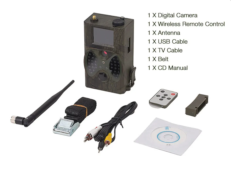 Wildlife Digital Hunting Camera 12mp 940NM HC300M Trail Camera Traps HD GPRS MMS IR Infrared Animal Hunt SMS MMS Trail Camera (7)