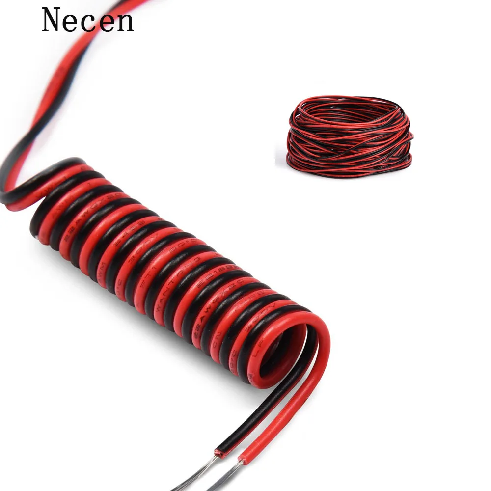 

Copper Cable Electrical Wire For LED Strip Extension Wire Strip Light Cable use for 5050 or 3528 PVC Insulated Wire Tinned