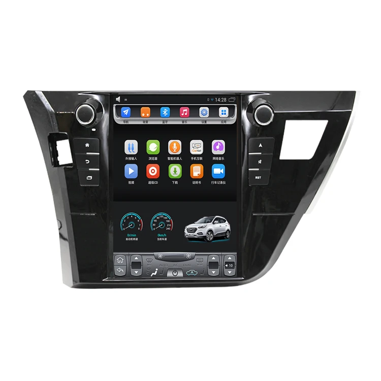 

10.4" tesla style vertical screen Octa core Android 8.1 Car stereo GPS navigation for Toyota Corolla 2014-2016