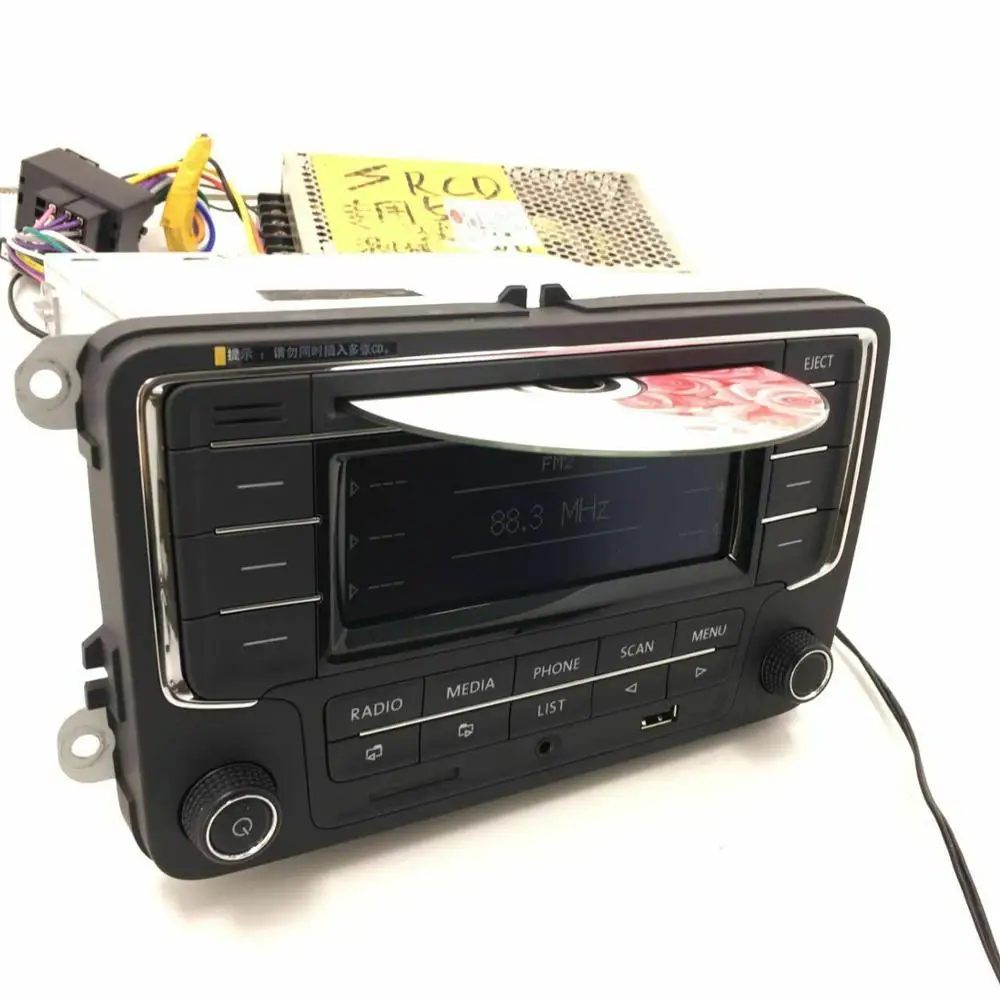 Авторадио Стерео RCN210+ CANBUS кабель Bluetooth CD USB AUX SD для Volkswagen GOLF PASSAT TOURAN POLO TIGUAN CADDY EOS CC