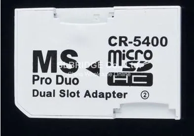 Двойной слот Tf Micro Sd Sdhc Sdxc карта памяти для Ms Pro Duo адаптер конвертер камера PSP