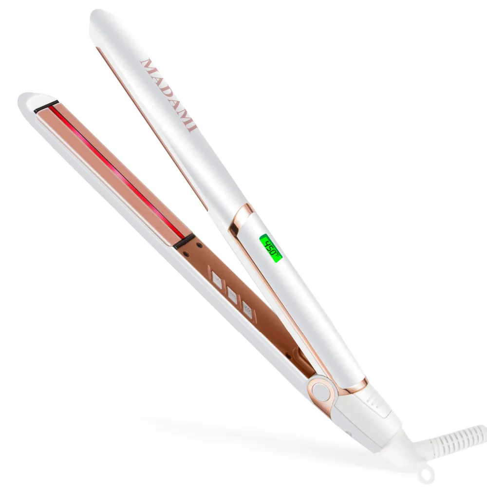 MADAMI Salon Quality 2 в 1 инструмент для укладки волос с прямыми волосами турмалин