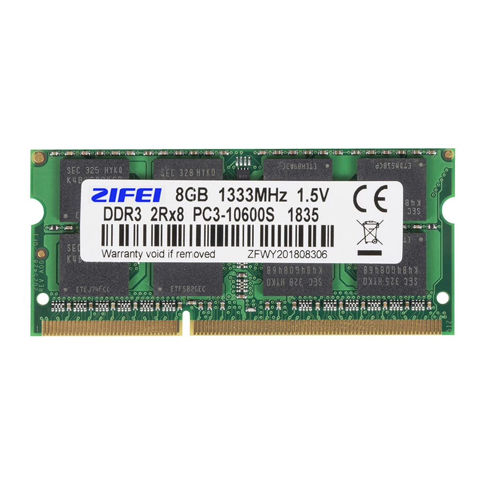 ZIFEI DDR3 RAM 4 GB 8 GB 1333 MHz 1600 MHz 1866 MHz 1.5 V و 1.35 V محمول الذاكرة so dimm