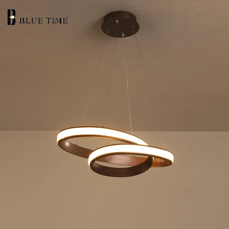 

Rings Simple Modern LED Chandelier For Dining room Kitchen Living room Creative Hanging Lamp Led Chandelier Lighting Luminaires