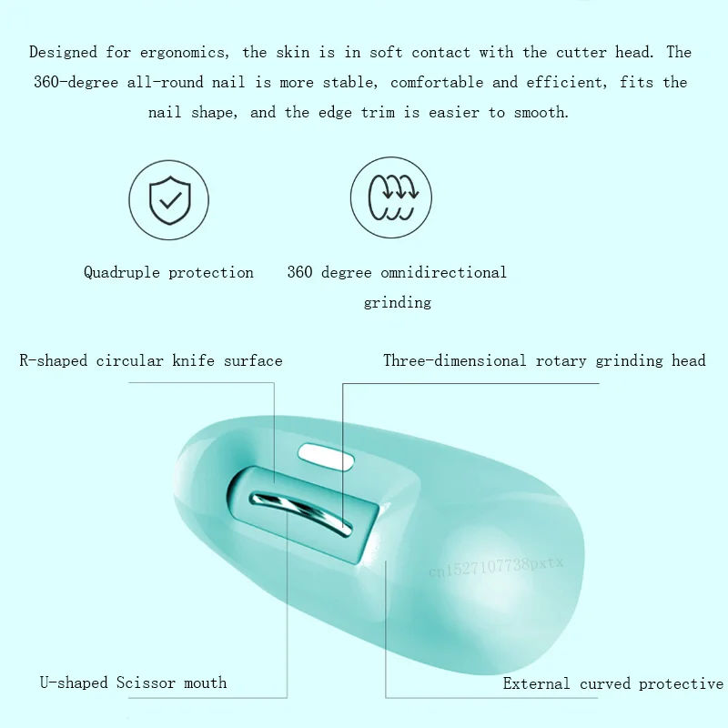 Xiaomi Mijia HX безопасный Электрический Нож для ногтей резак детский маникюрный Триммер ножницы для педикюра ножницы Дети младенческой Уход за ногтями