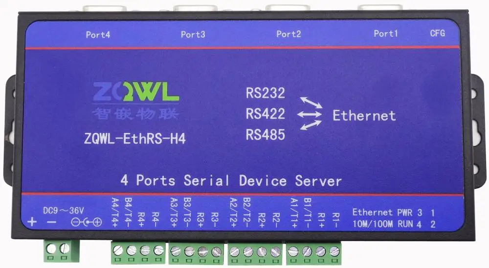 

Four Series Oral Server/RS232/485/422 Serial Port to Ethernet Network to Serial Port Modbus TCP/RTU