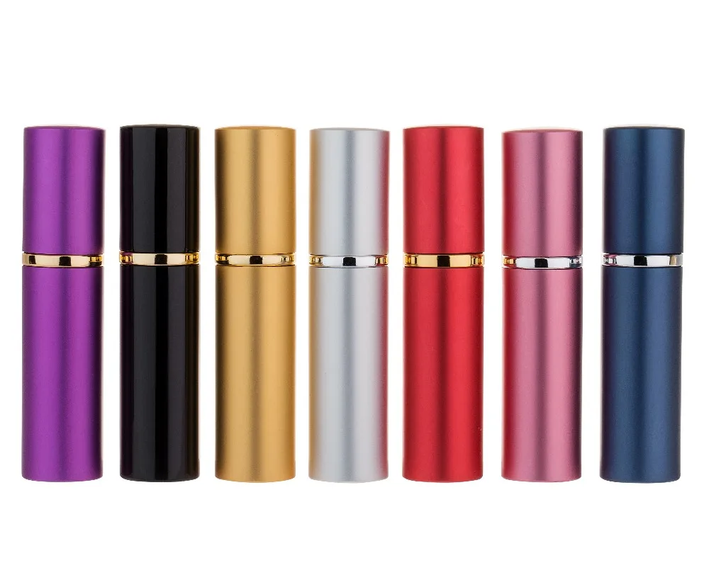 

MUB - 5ml/10ml Portable Mini Aluminum Pump Sprayer Bottles Refillable Perfume Atomizer Empty Cosmetic Containers For Travel